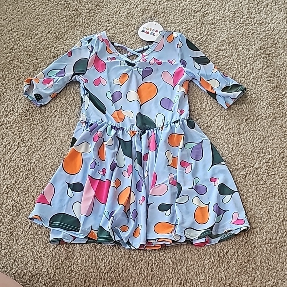Dot Dot Smile Hearts Ballerina Dress Size 2T
